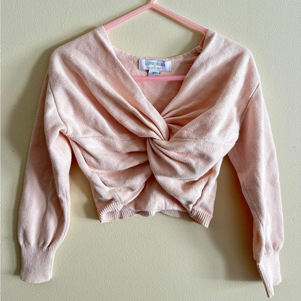 iloveplum Twist Front crop dance pullover